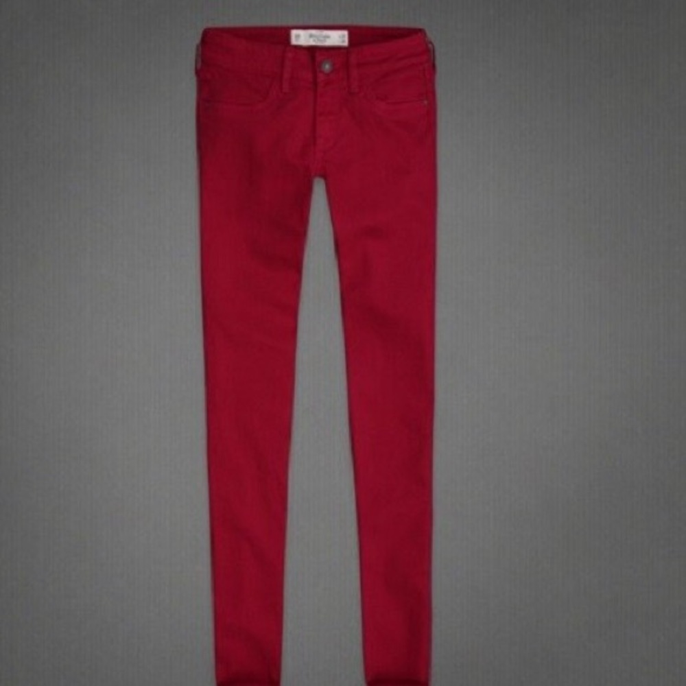 Abercrombie & Fitch red Skinny Jeans size 4/27